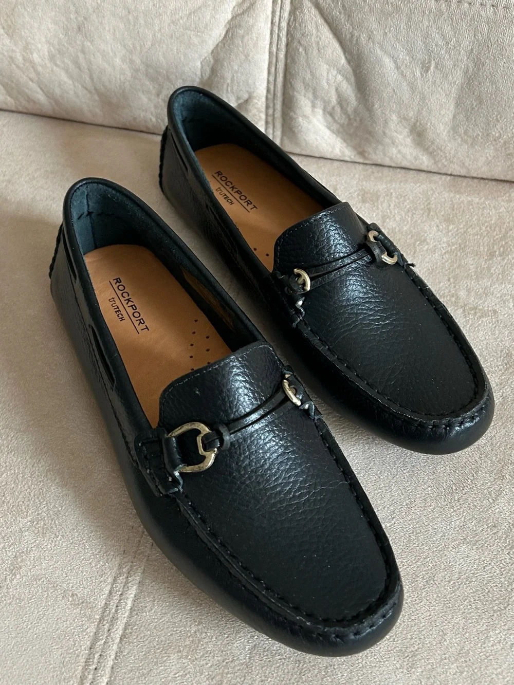 🔥New with Box🔥 Rockport Black Leather Stylish, Comfort Loafer Shoes